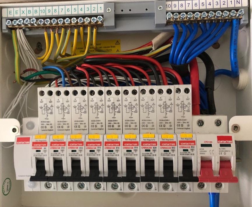 New consumer unit fitted by Dew Electrics