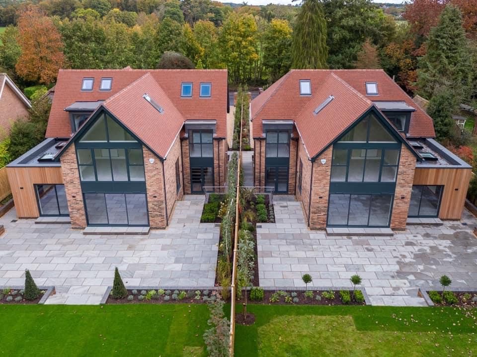 Pair of new-build houses Dew Electrics wired